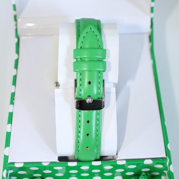 Green White Gossip Watch With Matching Box By M.Z.Berger - Picture 3 of 6